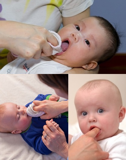 Cleaning Baby's First Set of Teeth -- family dentist Mississauga