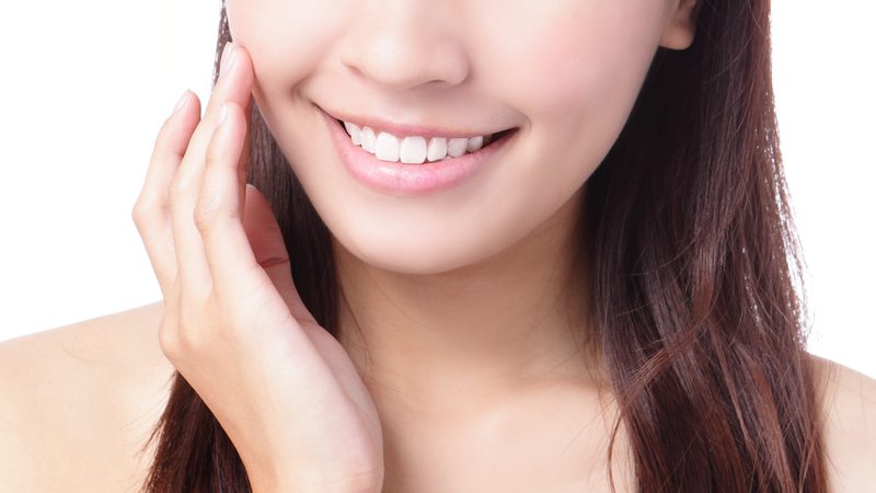 a happy lady with a beautiful smile
