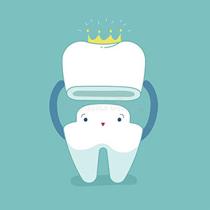 dental-crown-tooth-put-crown-dental-cartoon-concept-dental-crown-tooth-put-crown-dental-cartoon-concept-153341347